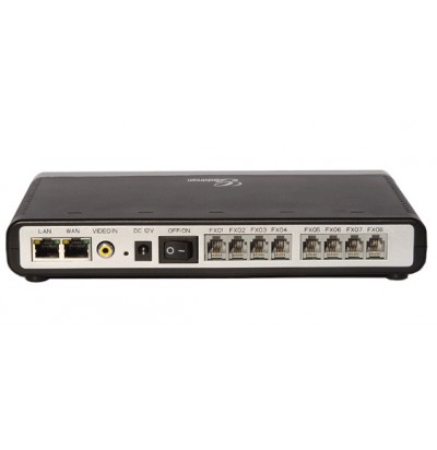 Grandstream GXW4108 - IP шлюз. 8xFXO, 1xLAN, 1xWAN, 100Mbit/s